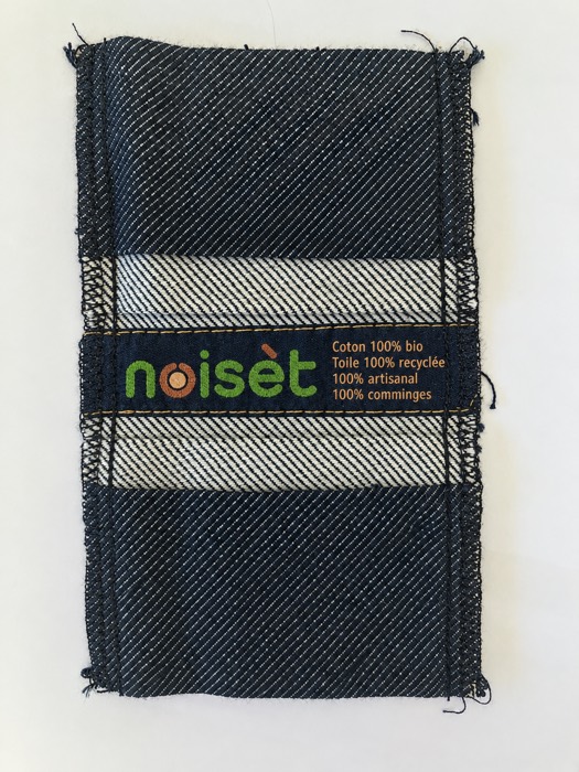 Porte-carte noisèt en toile recyclée